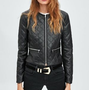 ZARA Leathet Jacket NWT 😍✨Medium